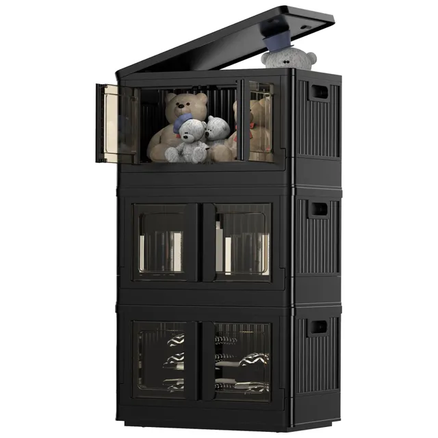 flexispot-aufbewahrungsboxen-32l-3er-set-faltbare-stapelbare-storage-boxes-mit-d image 1