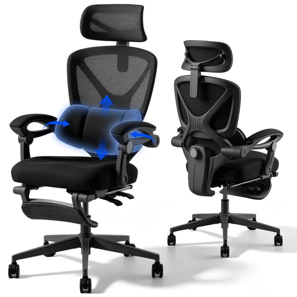 flexispot-tricore-ergonomischer-b-rostuhl-mit-fu-st-tze-90-135-r-ckenlehne-gekop image 1