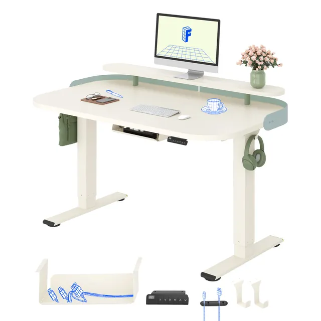 flexispot-schreibtisch-h-henverstellbar-elektrisch-dual-motor-25-mm-einteilige-t-2 image 1