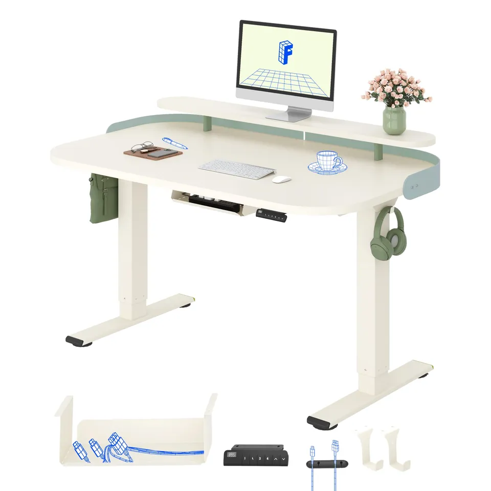 flexispot-schreibtisch-h-henverstellbar-elektrisch-dual-motor-25-mm-einteilige-t-2 image 1