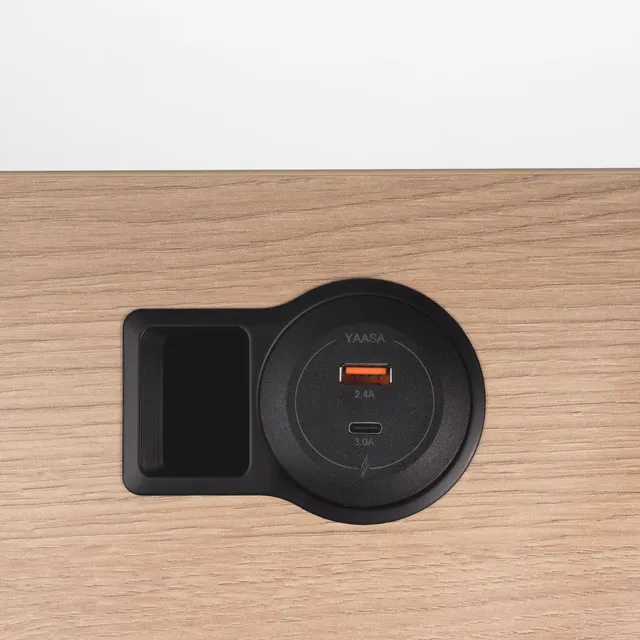 yaasa-power-management-einbausteckdose-mit-usb-steckdosenmodul-f-r-schreibtische image 1