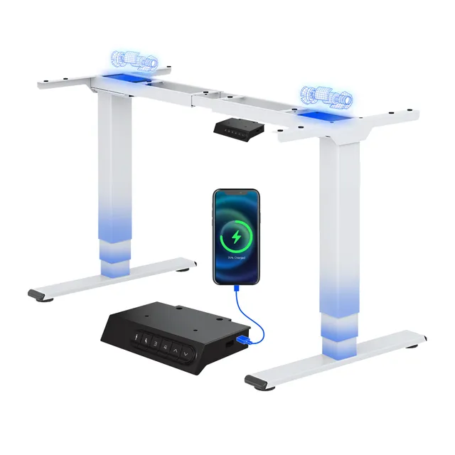 flexispot-plus-elektro-schreibtischgestell-doppelmotorisch-3-fach-teleskop-memor image 1