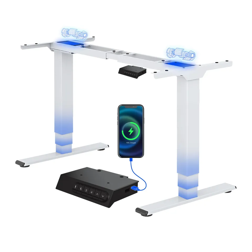 flexispot-plus-elektro-schreibtischgestell-doppelmotorisch-3-fach-teleskop-memor image 1