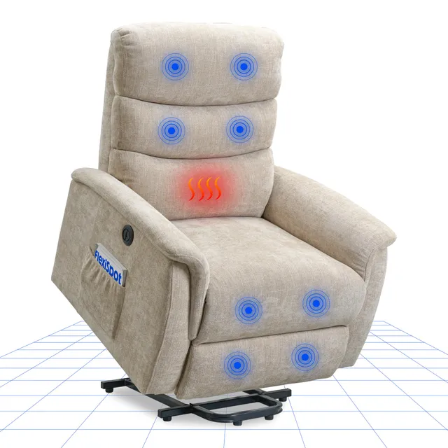 flexispot-relaxsessel-mit-aufstehhilfe-elektrischer-massagesessel-mit-heizfunkti image 1