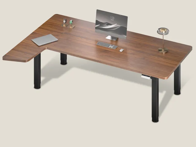 maidesite-canvas-l-f-rmiger-h-henverstellbarer-schreibtisch-mit-4-beinen-und-ele image 1