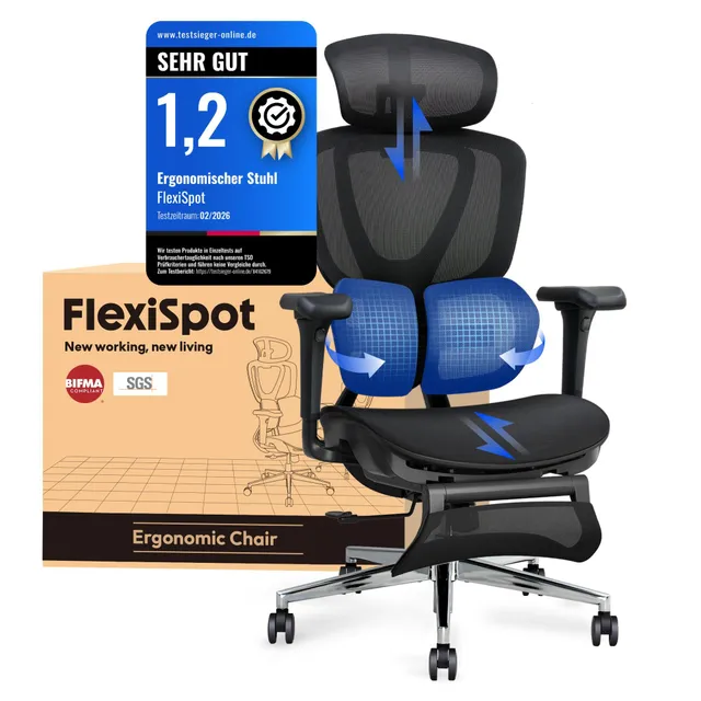 flexispot-c5-dualflex-ergonomischer-b-rostuhl-dual-wing-lendenst-tze-3d-kopfst-t image 1