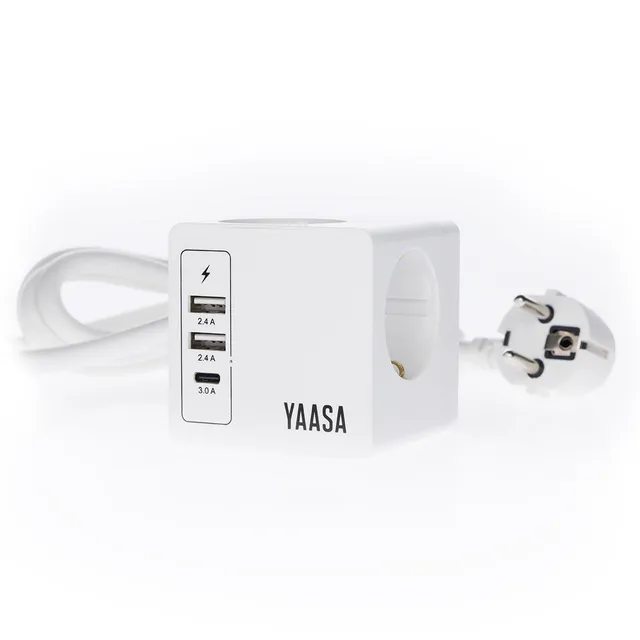 yaasa-power-hub-steckdosenw-rfel-mit-mehrfachsteckdose-und-usb-a-usb-c-anschl-ss image 1