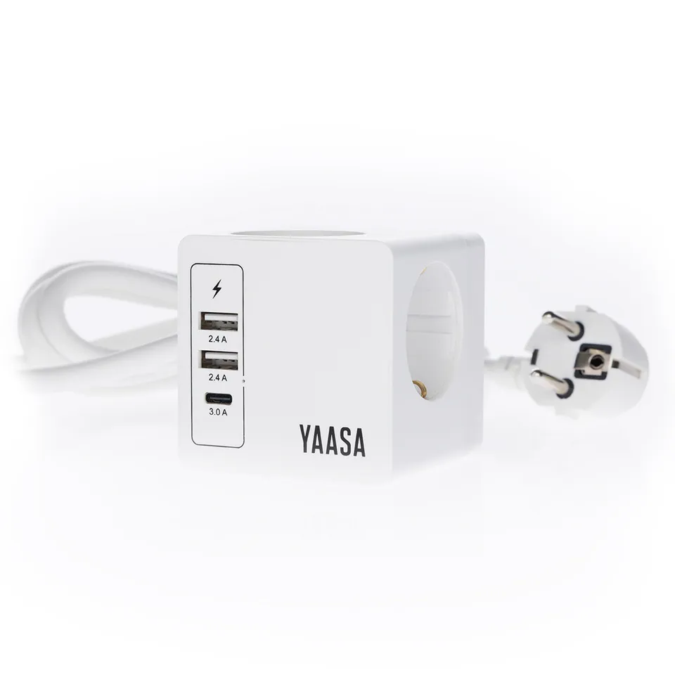 yaasa-power-hub-steckdosenw-rfel-mit-mehrfachsteckdose-und-usb-a-usb-c-anschl-ss image 1