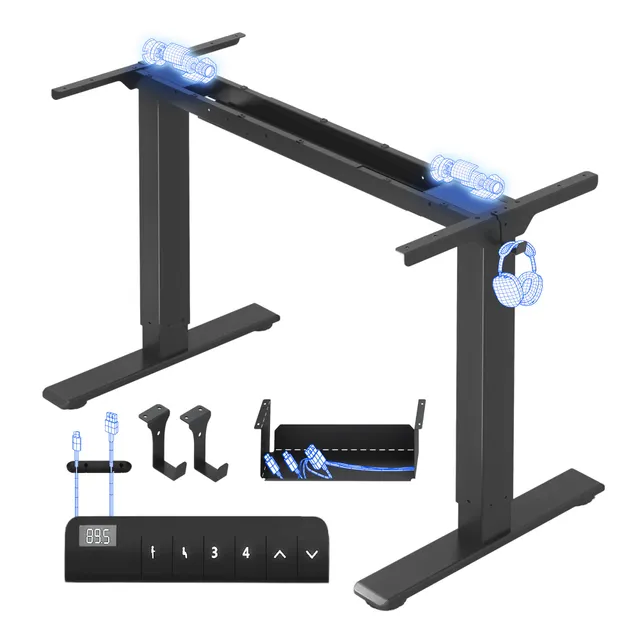 flexispot-e1-pro-elektrisch-h-henverstellbares-tischgestell-mit-doppelmotor-kabe image 1