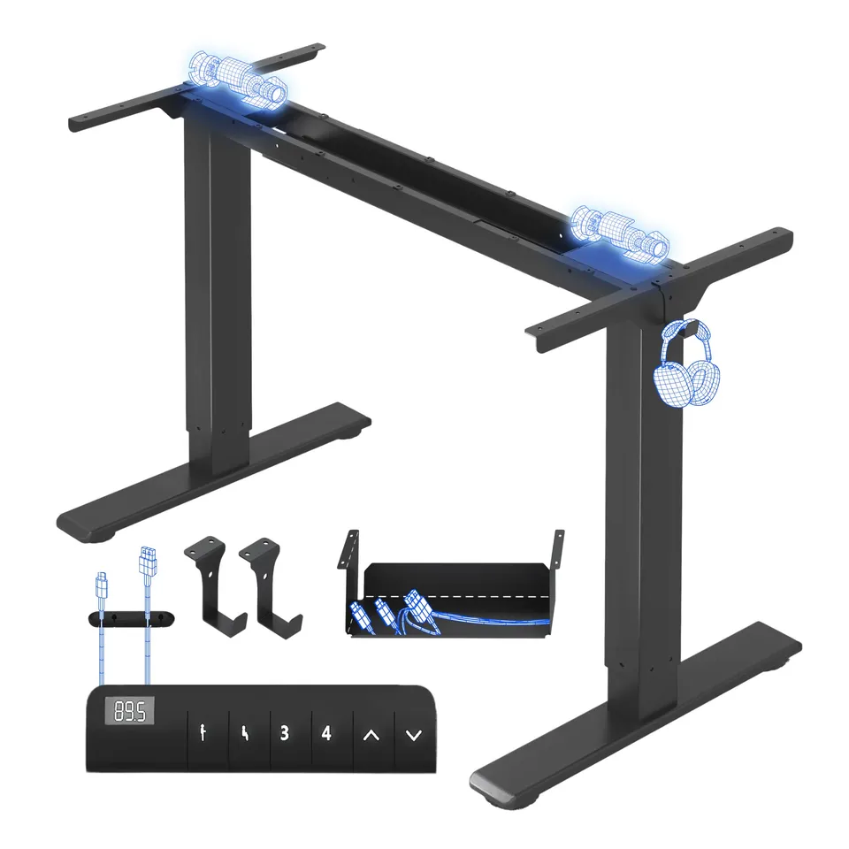 flexispot-e1-pro-elektrisch-h-henverstellbares-tischgestell-mit-doppelmotor-kabe image 1
