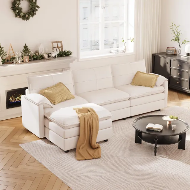 flexispot-4-sitzer-modulsofa-in-l-form-mit-hocker-aufklappbarem-stauraum-und-sch image 1
