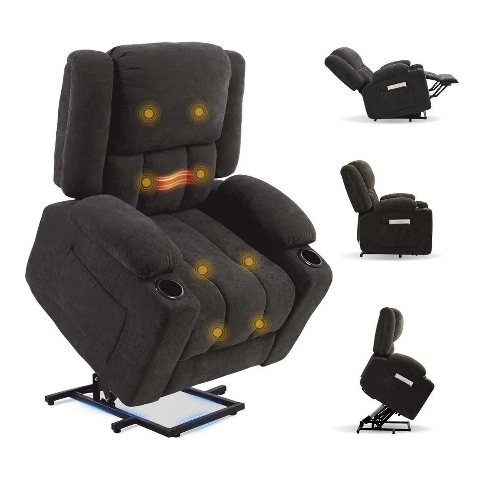 flexispot-xl6-elektrischer-relaxsessel-mit-aufstehhilfe-8-punkt-massage-heizfunk image 1