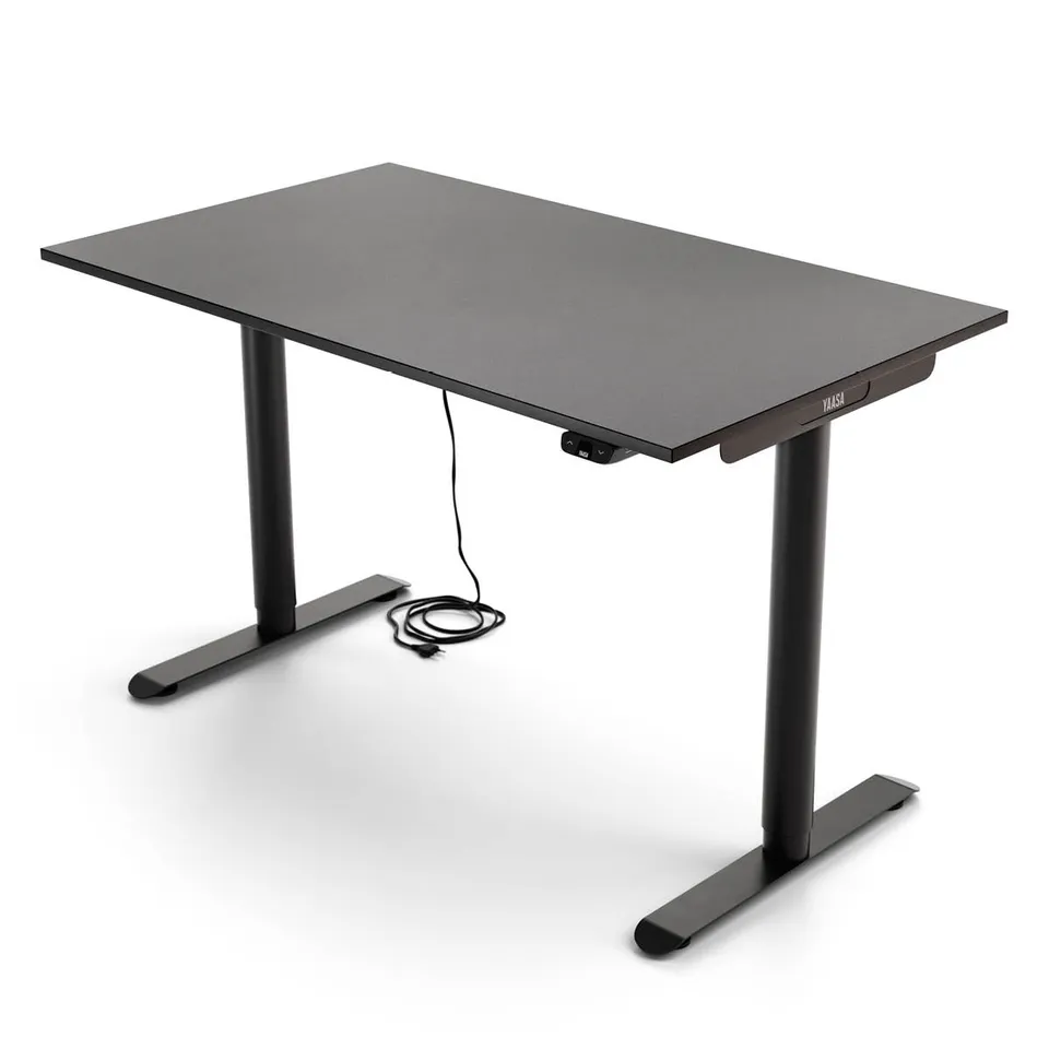 yaasa-desk-basic-s-elektrisch-h-henverstellbarer-schreibtisch-70-118-cm-mit-usb- image 1