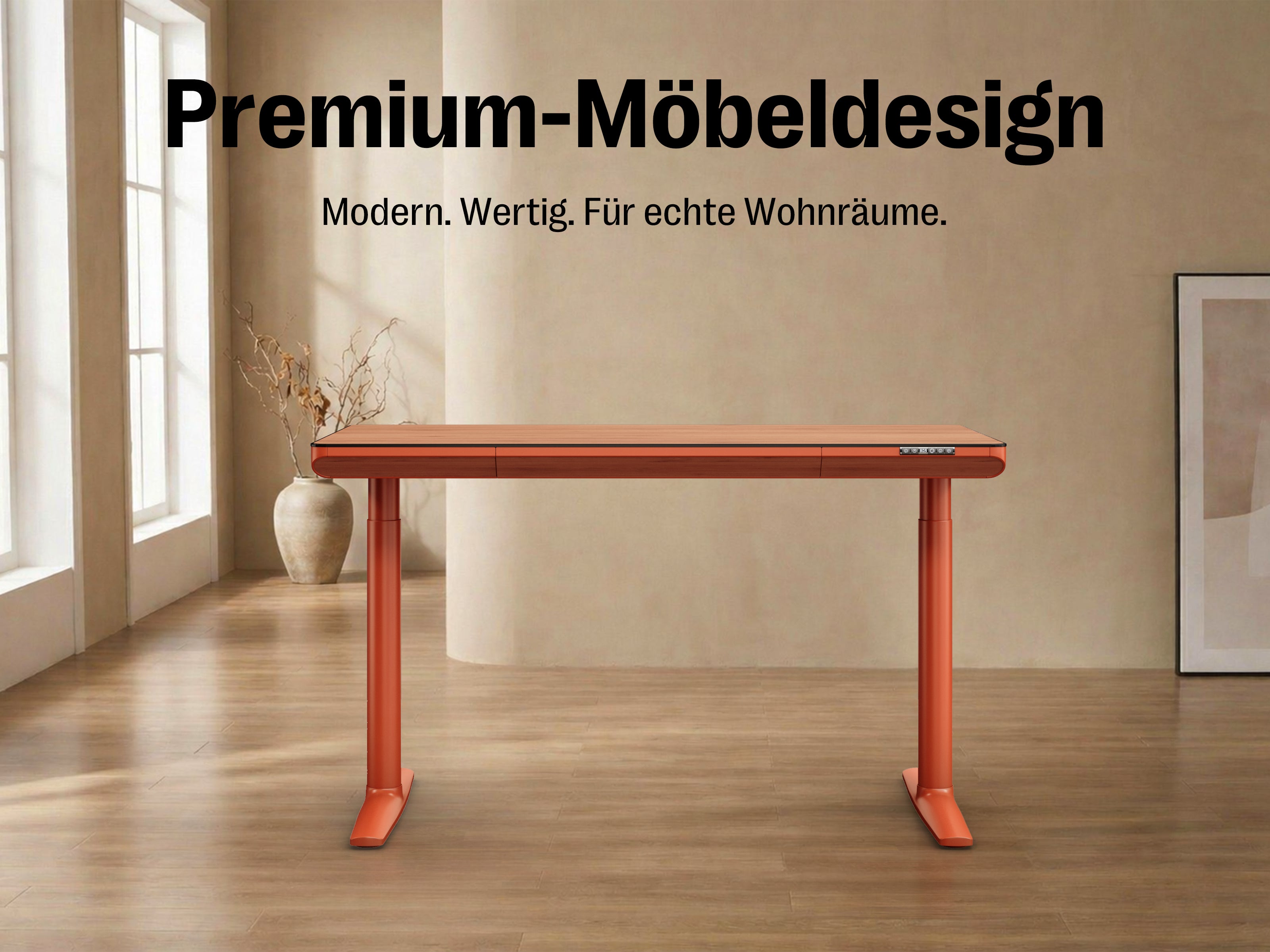 maidesite-yoga-elektrisch-h-henverstellbarer-schreibtisch-mit-wirbels-ulen-modus image 4
