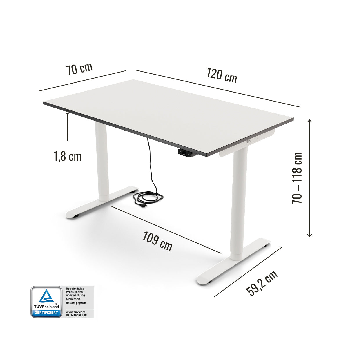 yaasa-desk-basic-s-elektrisch-h-henverstellbarer-schreibtisch-70-118-cm-mit-usb- image 6