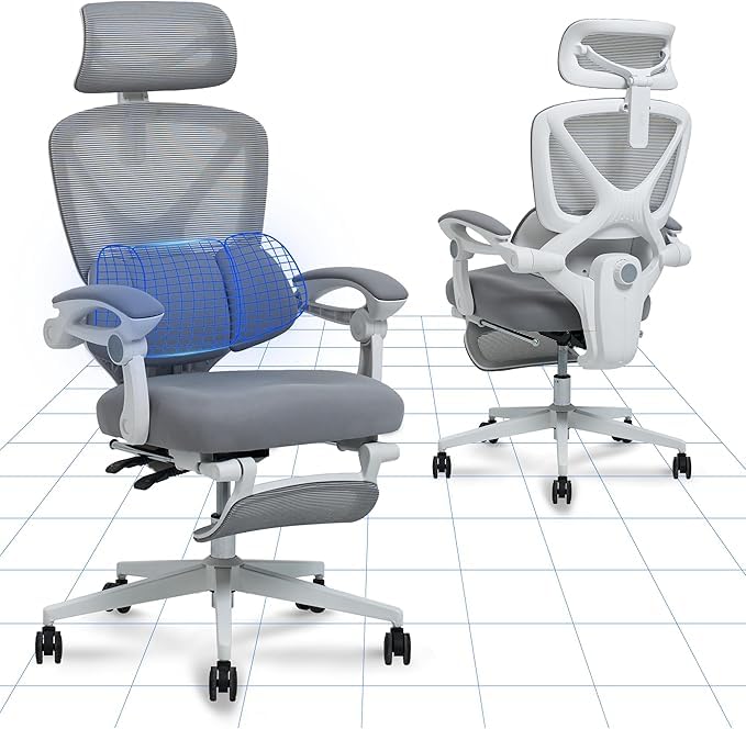 flexispot-ergonomischer-b-rostuhl-mit-fu-st-tze-zonenweise-einstellbarer-lendens image 8