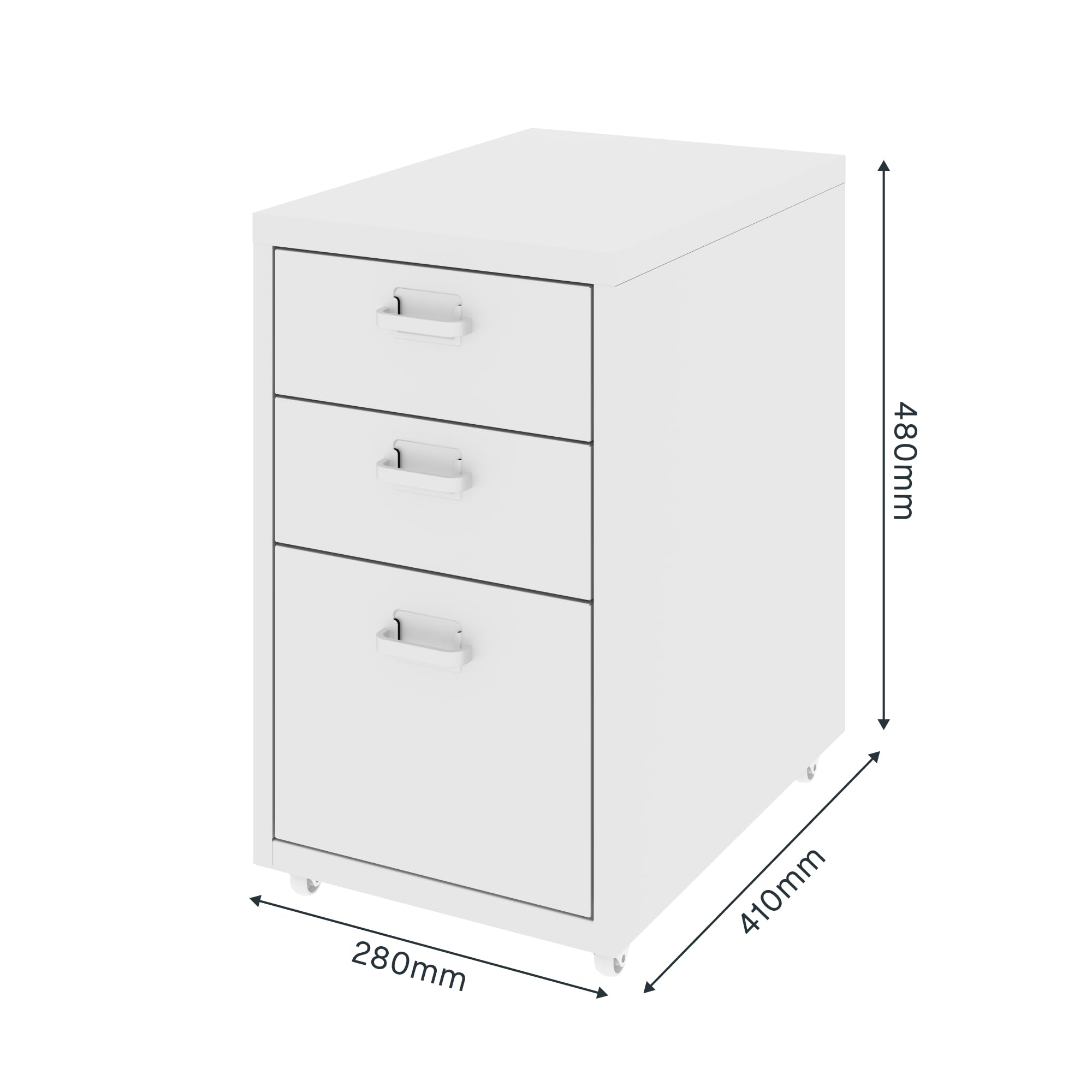 flexispot-rollcontainer-mit-3-schubladen-mobiler-aktenschrank-aus-metall-mit-rol image 3