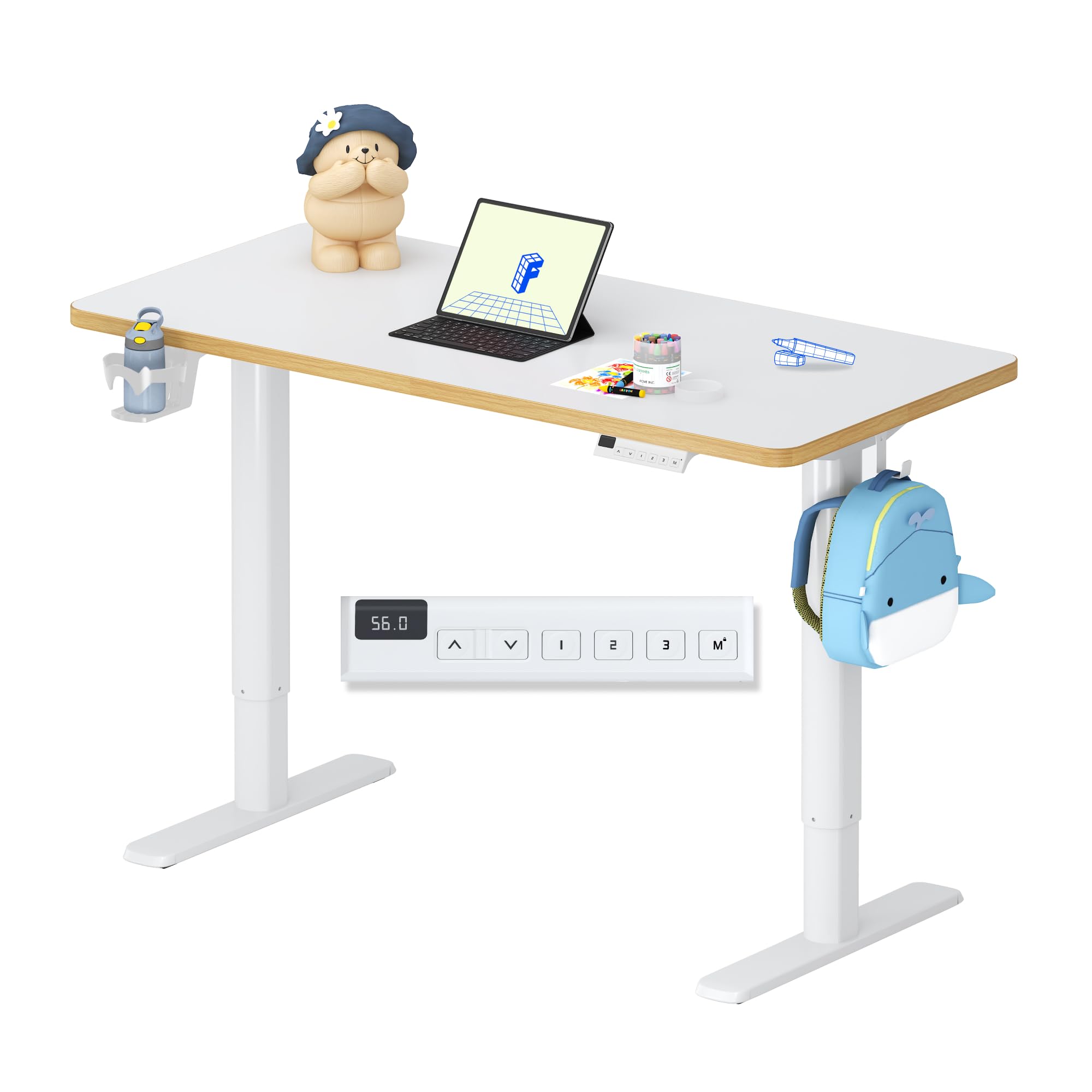 flexispot-kinderschreibtisch-110-x-52-cm-elektrisch-h-henverstellbar-56-88-cm-mi image 1