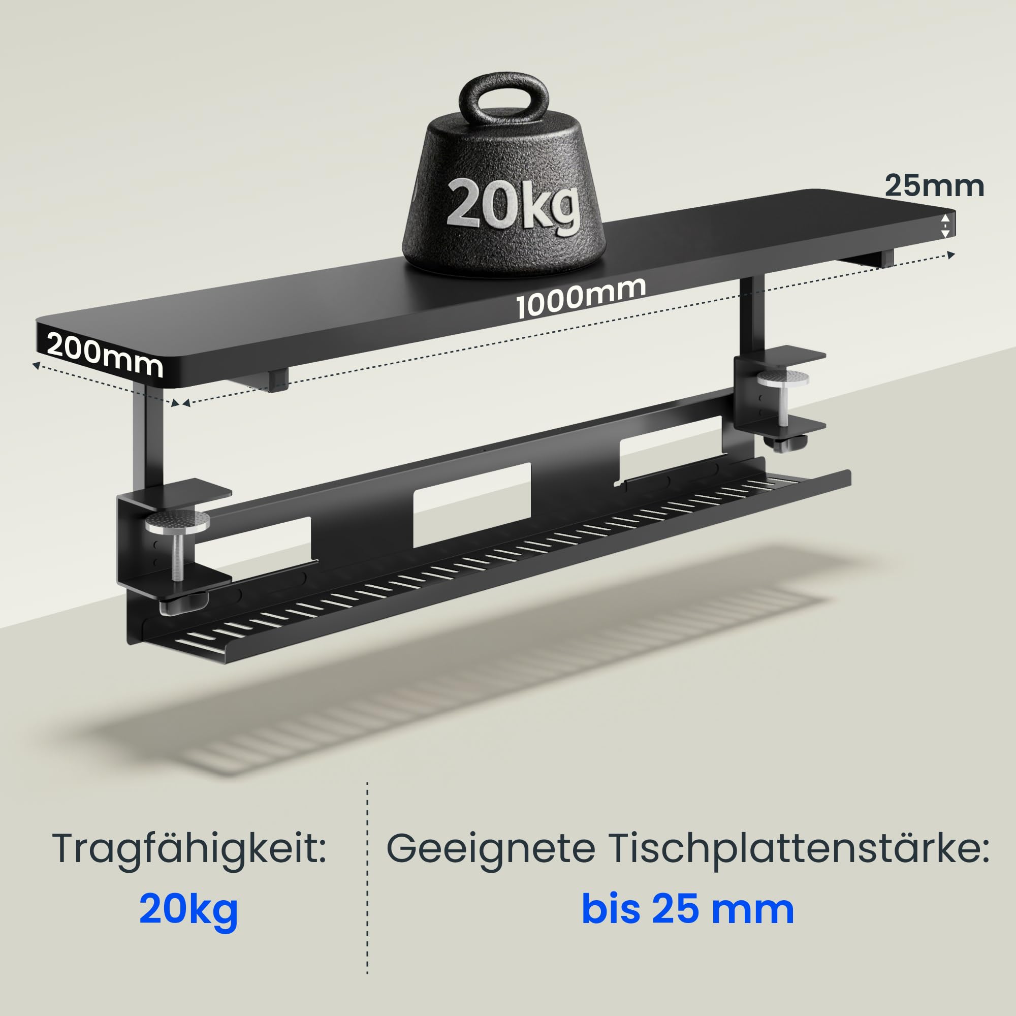 flexispot-monitorerh-hung-mit-kabelmanagement-klemmbare-schreibtischablage-schre image 3