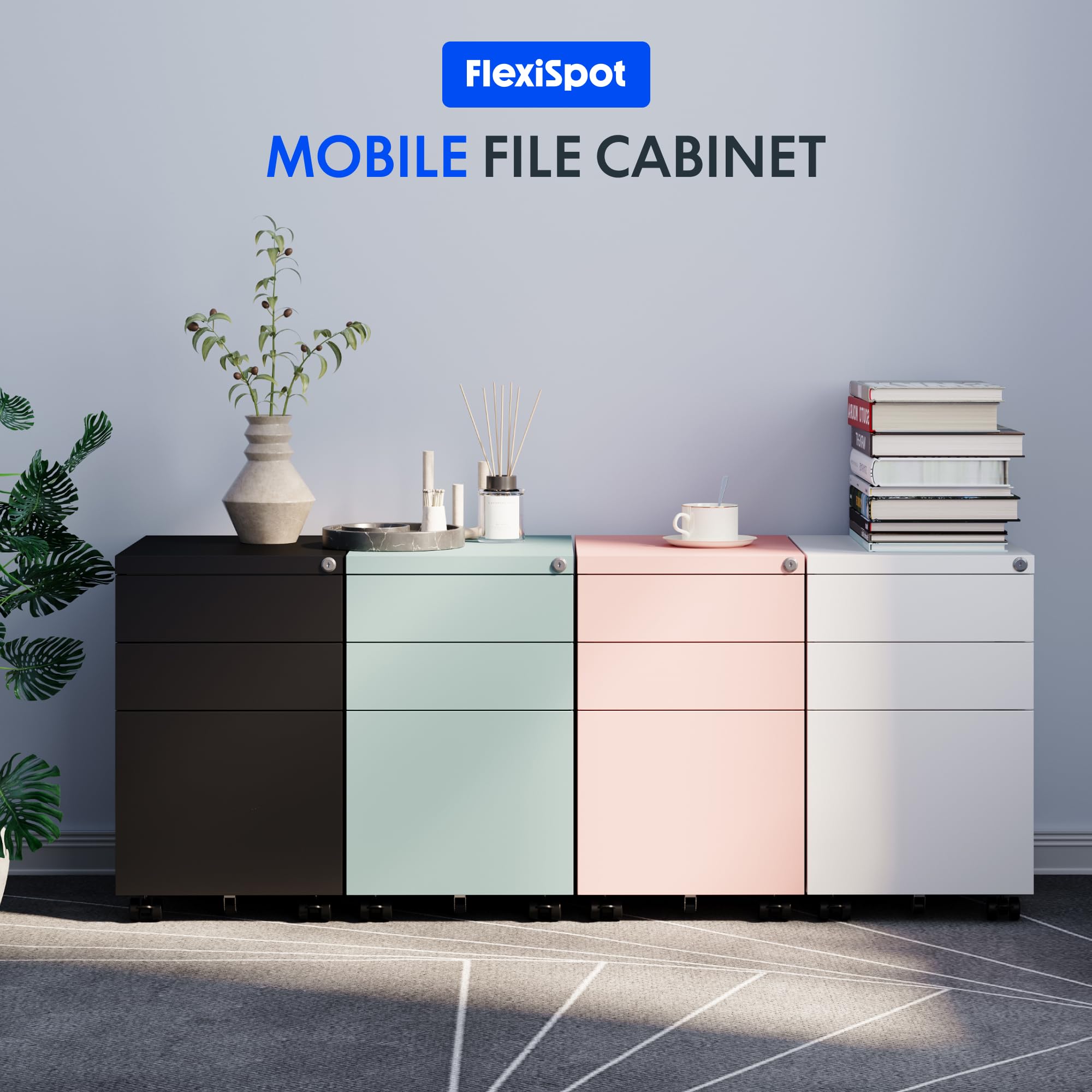 flexispot-rollcontainer-mit-3-schubladen-abschlie-barer-mobiler-aktenschrank-mit image 6