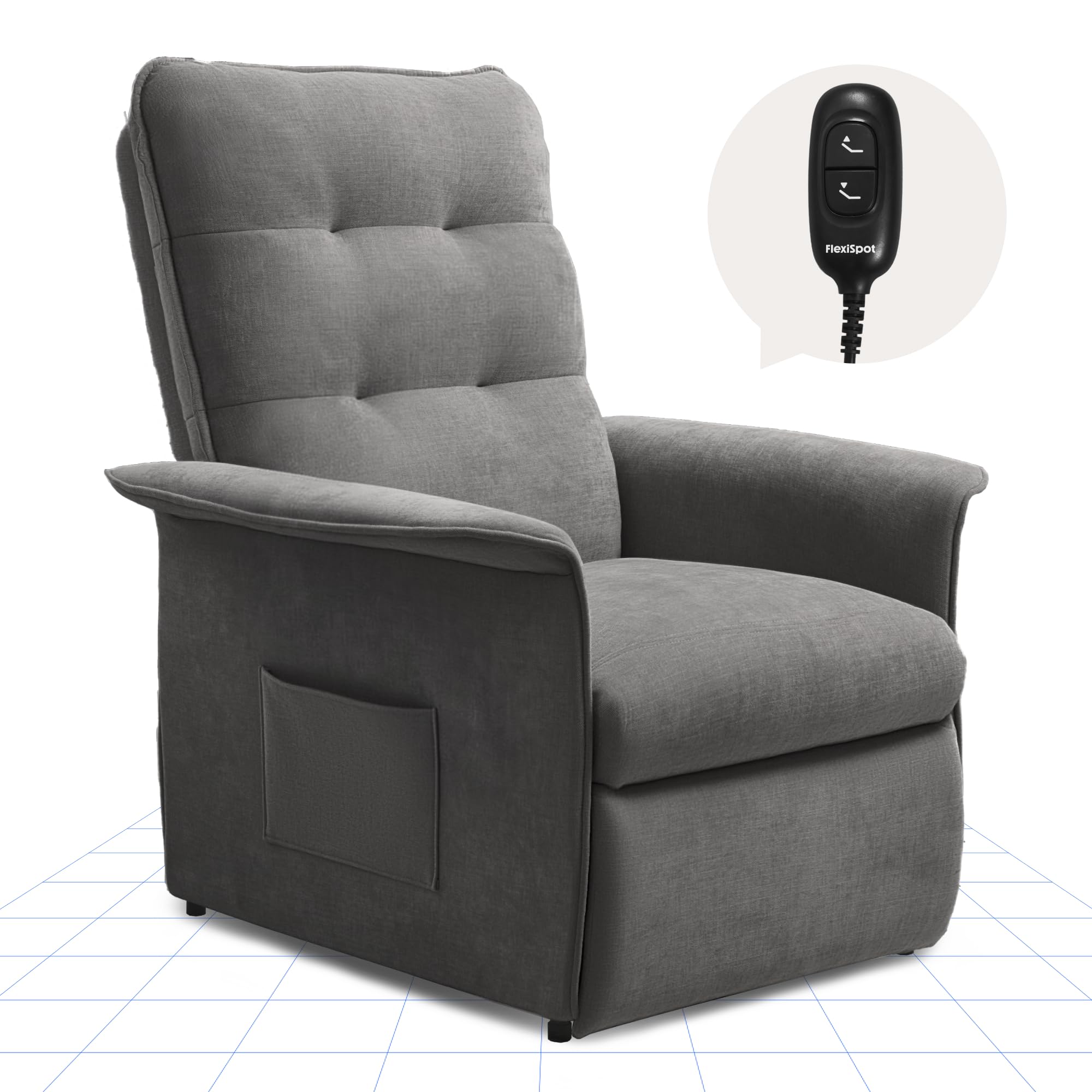 flexispot-relaxsessel-x1-elektrisch-tv-sessel-mit-liegefunktion-105-155-verstell image 1