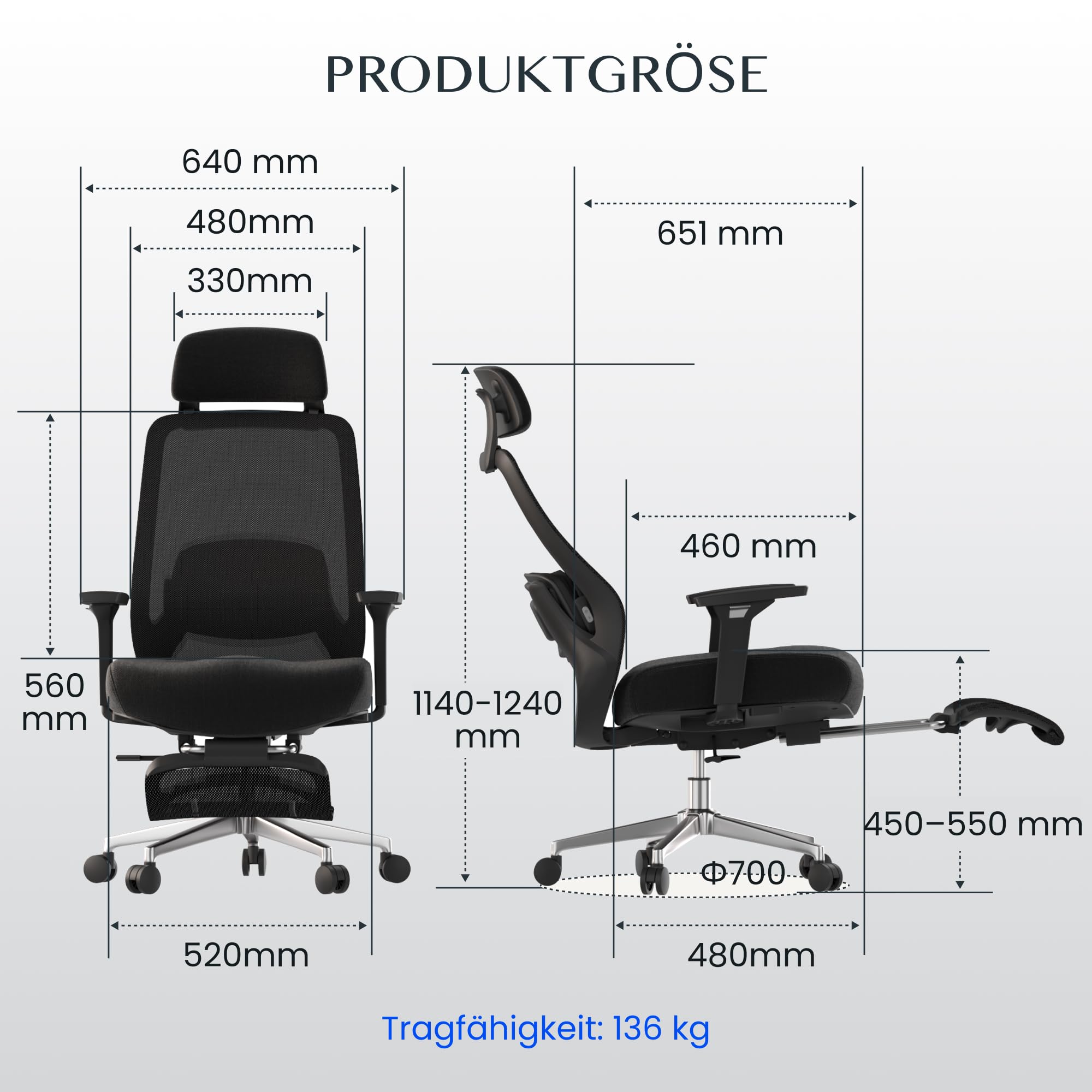 flexispot-masterease-massage-b-rostuhl-mit-fu-st-tze-ergonomischer-schreibtischs image 2