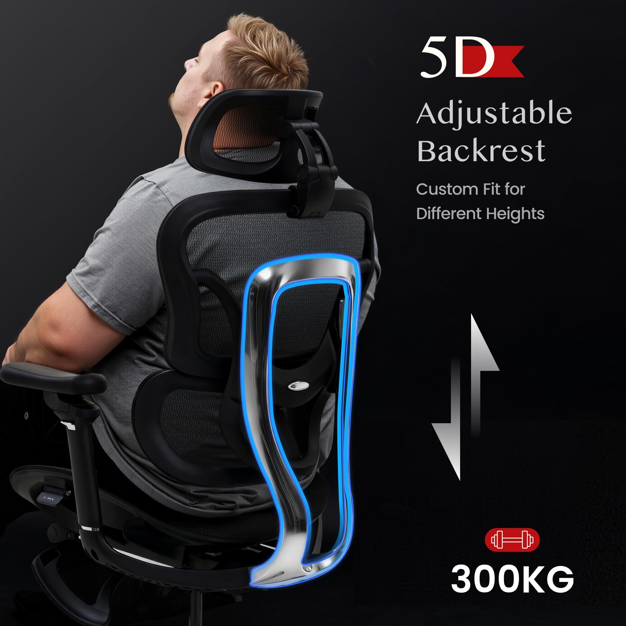 flexispot-ergox-max-ergonomischer-b-rostuhl-schwarz-bis-300-kg-mit-4d-kopfst-tze image 4