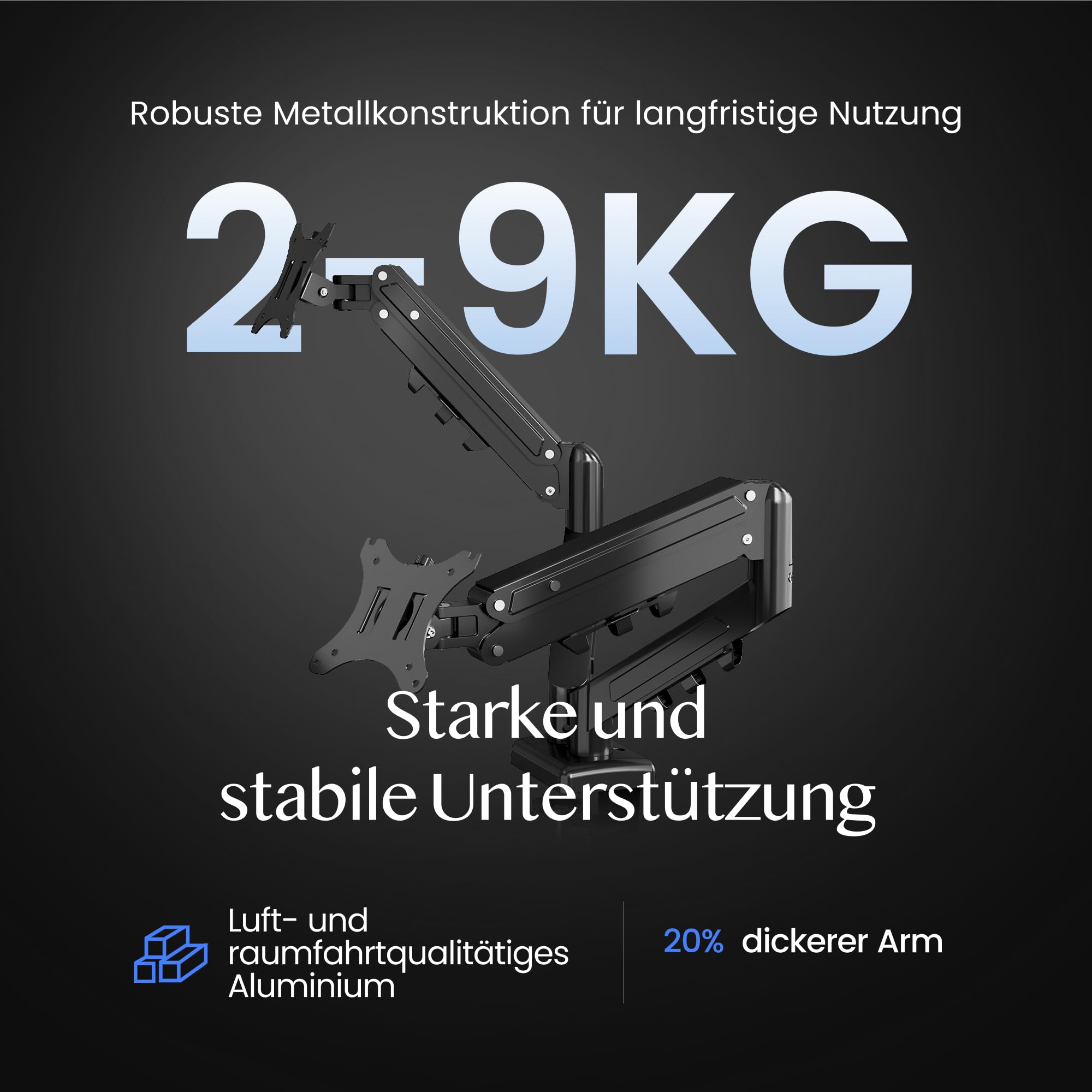 flexispot-dual-monitor-halterung-f-r-2-monitore-17-32-zoll-2-9-kg-pro-arm-h-henv image 5