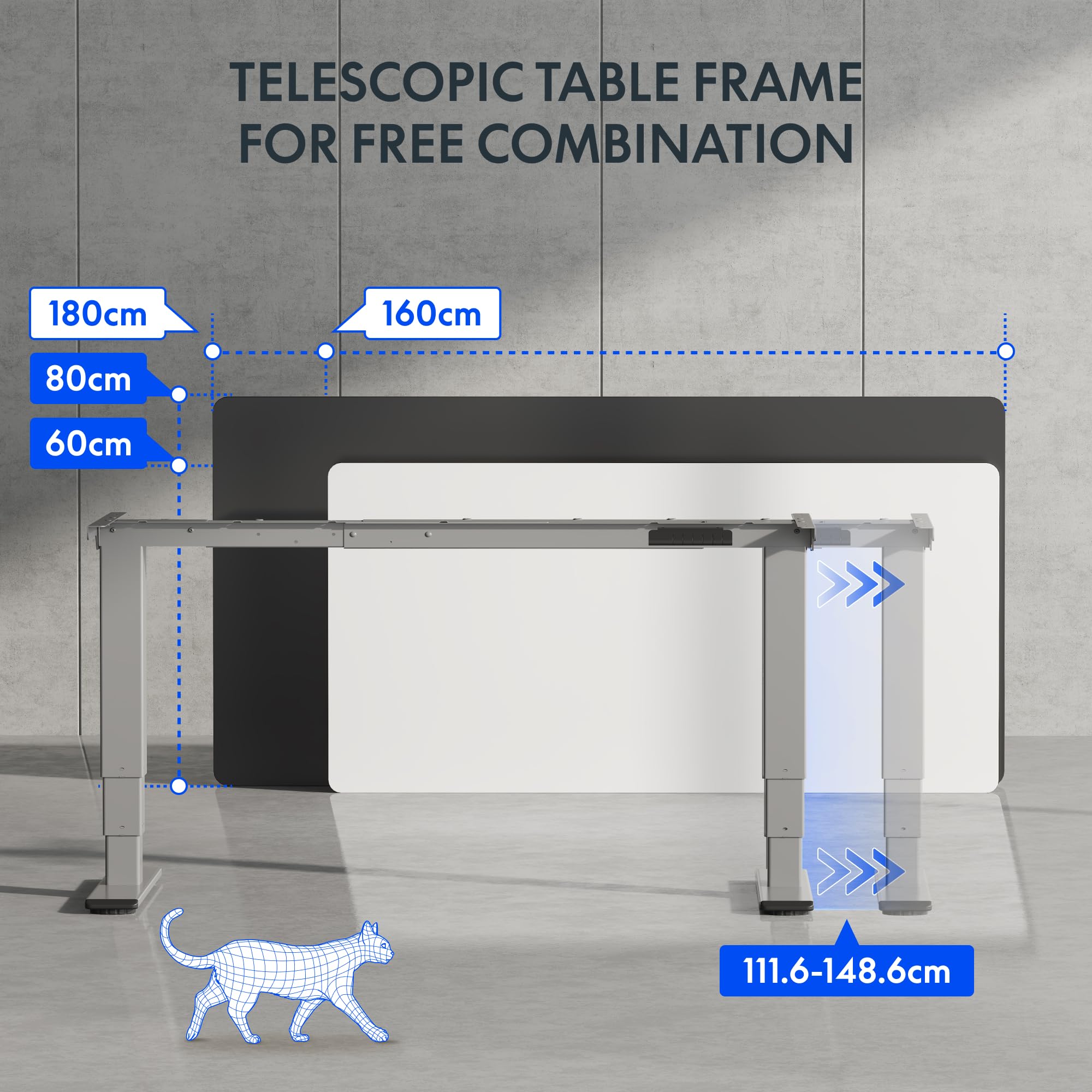 flexispot-ec5-lite-elektrisch-h-henverstellbares-schreibtischgestell-mit-dual-mo image 6