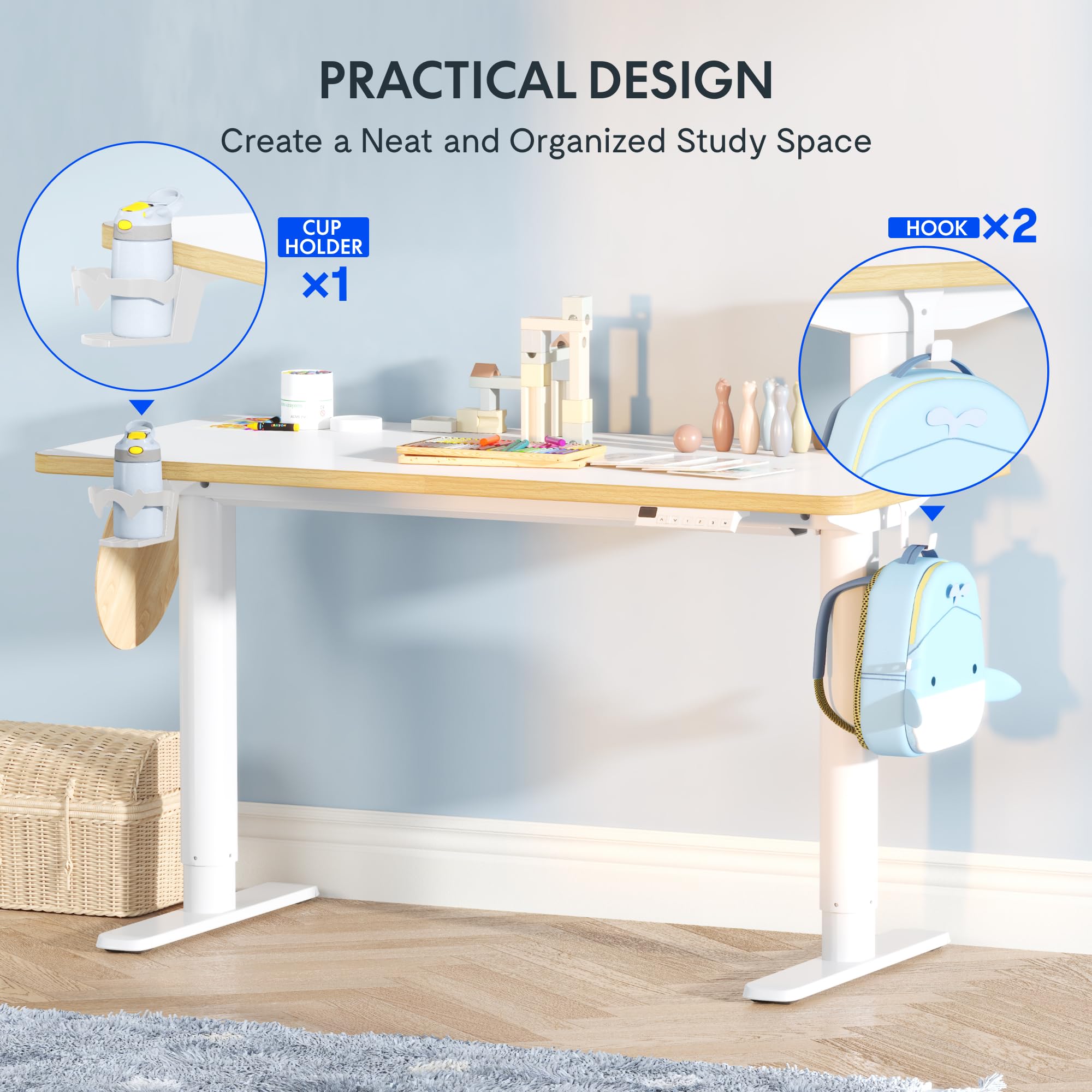flexispot-kinderschreibtisch-110-x-52-cm-elektrisch-h-henverstellbar-56-88-cm-mi image 6