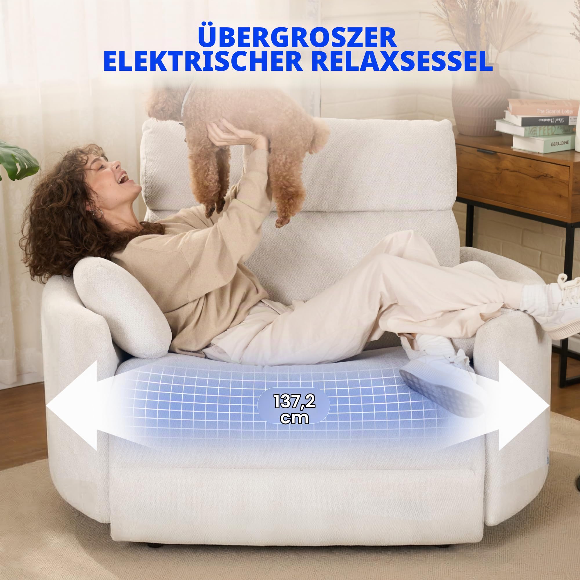 flexispot-mochi-pro-zero-wall-xxl-elektrischer-relaxsessel-1-5-sitzer-fernsehses image 3
