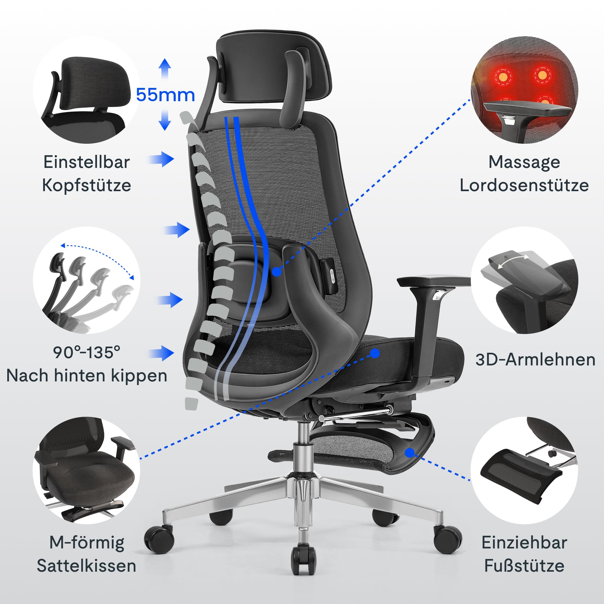 flexispot-masterease-massage-b-rostuhl-mit-fu-st-tze-ergonomischer-schreibtischs image 5