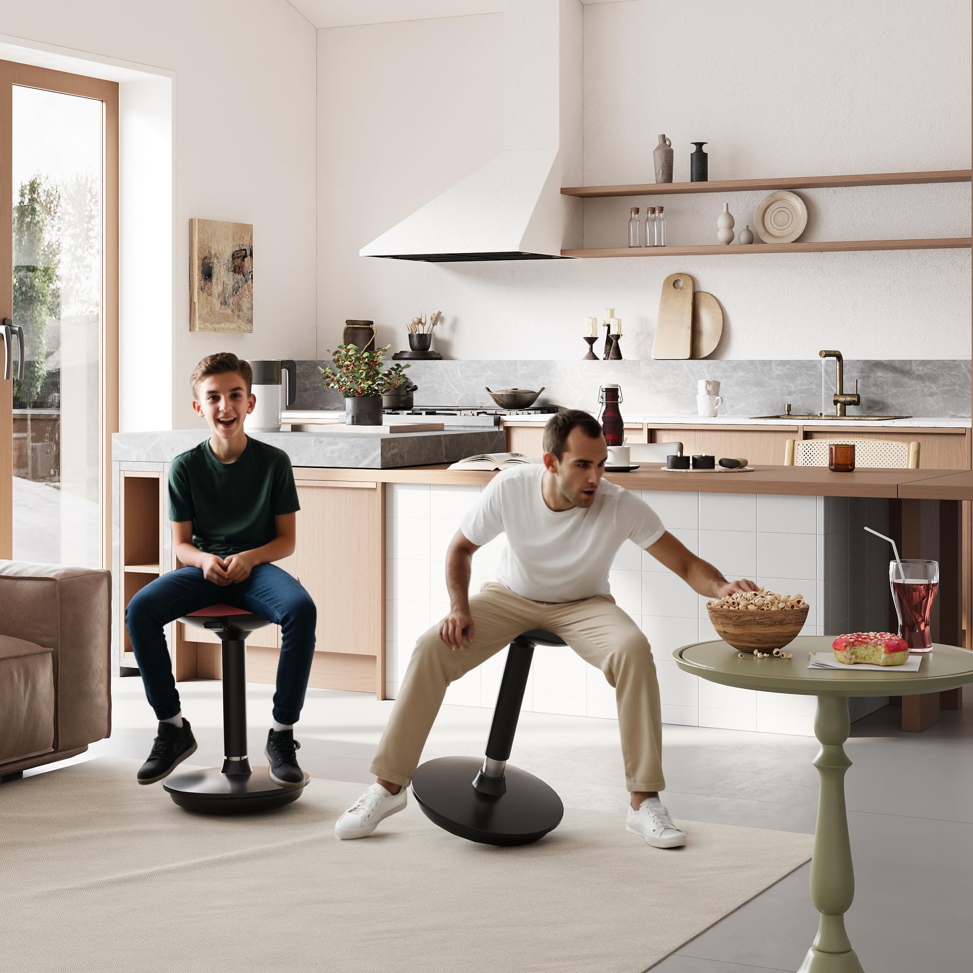 flexispot-wobble-hocker-ergonomischer-arbeitshocker-als-stehhilfe-h-henverstellb image 3