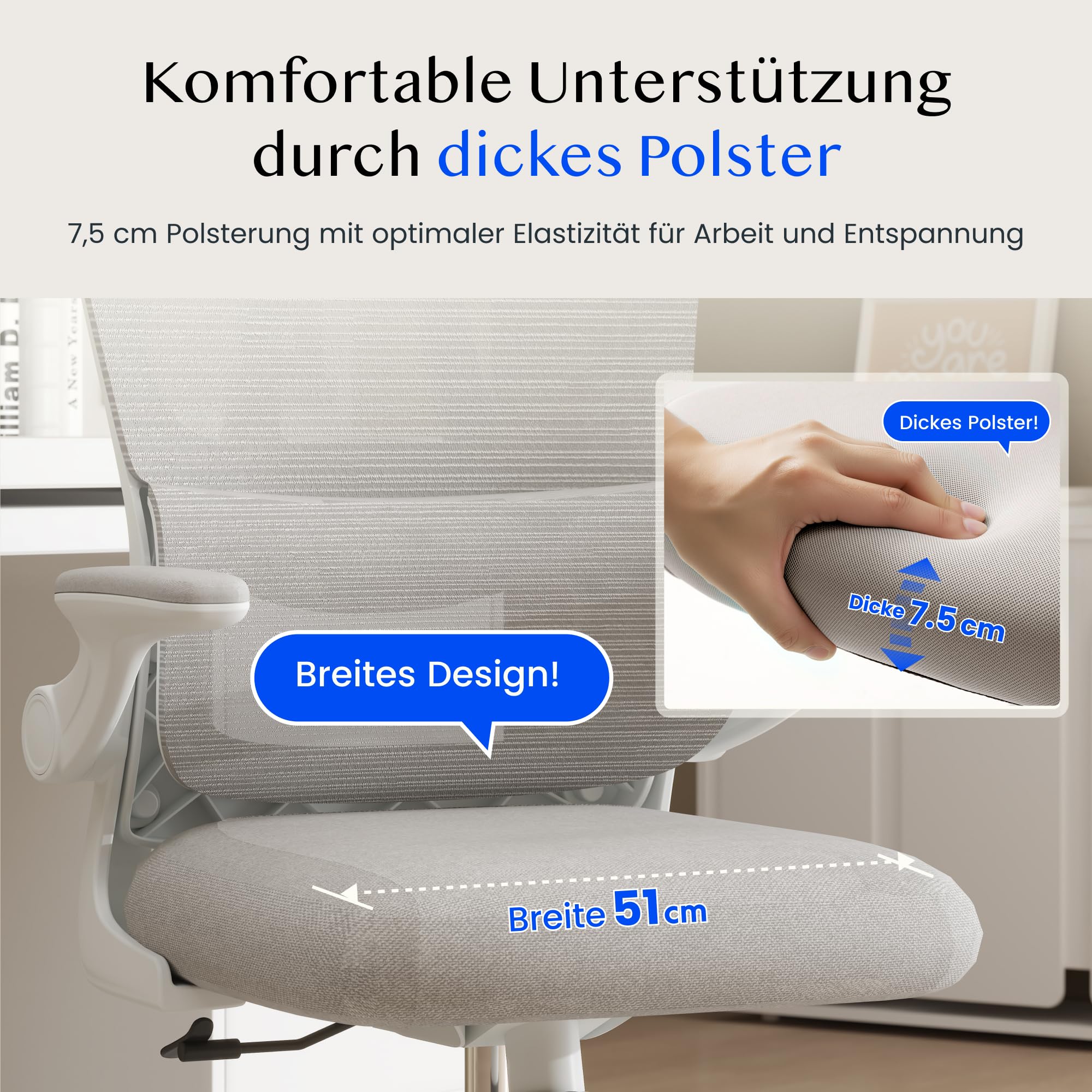 flexispot-ergonomischer-b-rostuhl-mit-2d-kopfst-tze-schreibtischstuhl-mit-klappb image 4