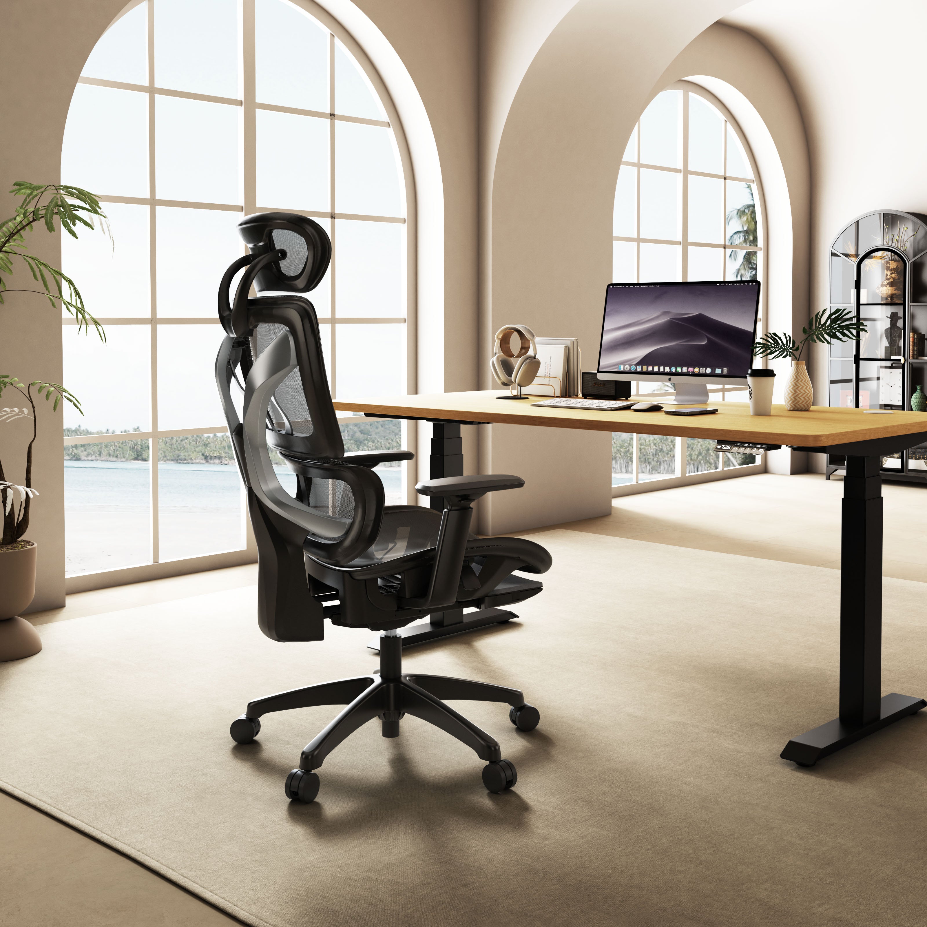 maidesite-ec6-ergonomischer-b-rostuhl-mit-kopf-r-cken-und-fu-st-tze image 3