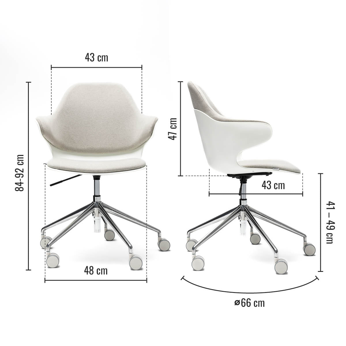 yaasa-chair-luis-move-drehstuhl-mit-gepolsterter-360-sitzschale-und-universalrol image 3