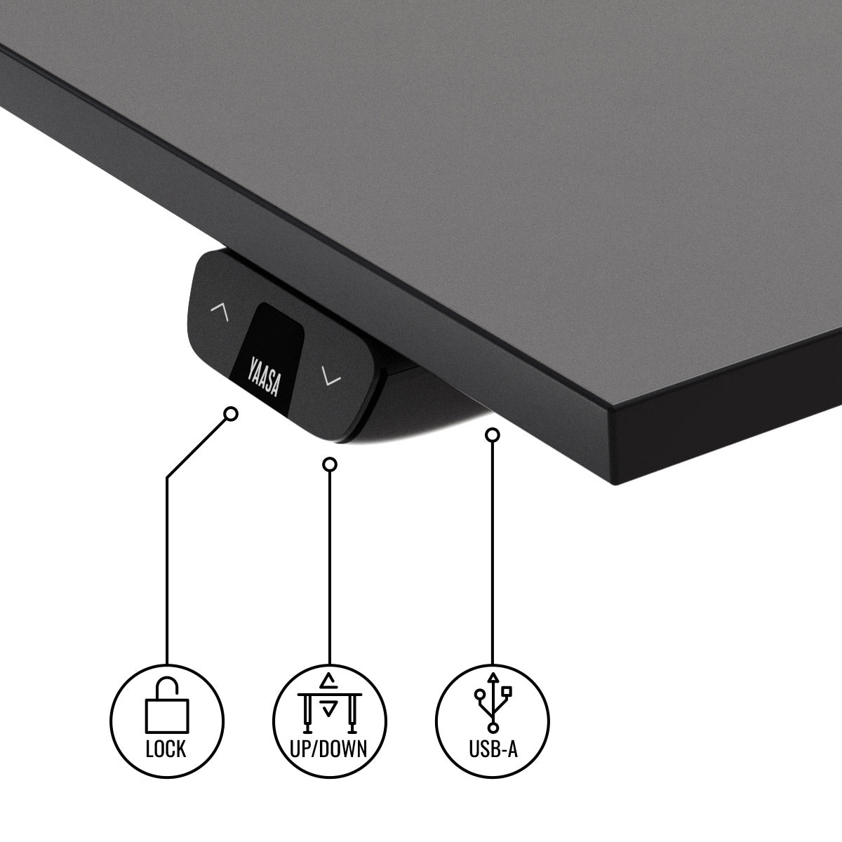 yaasa-desk-basic-s-elektrisch-h-henverstellbarer-schreibtisch-70-118-cm-mit-usb- image 7