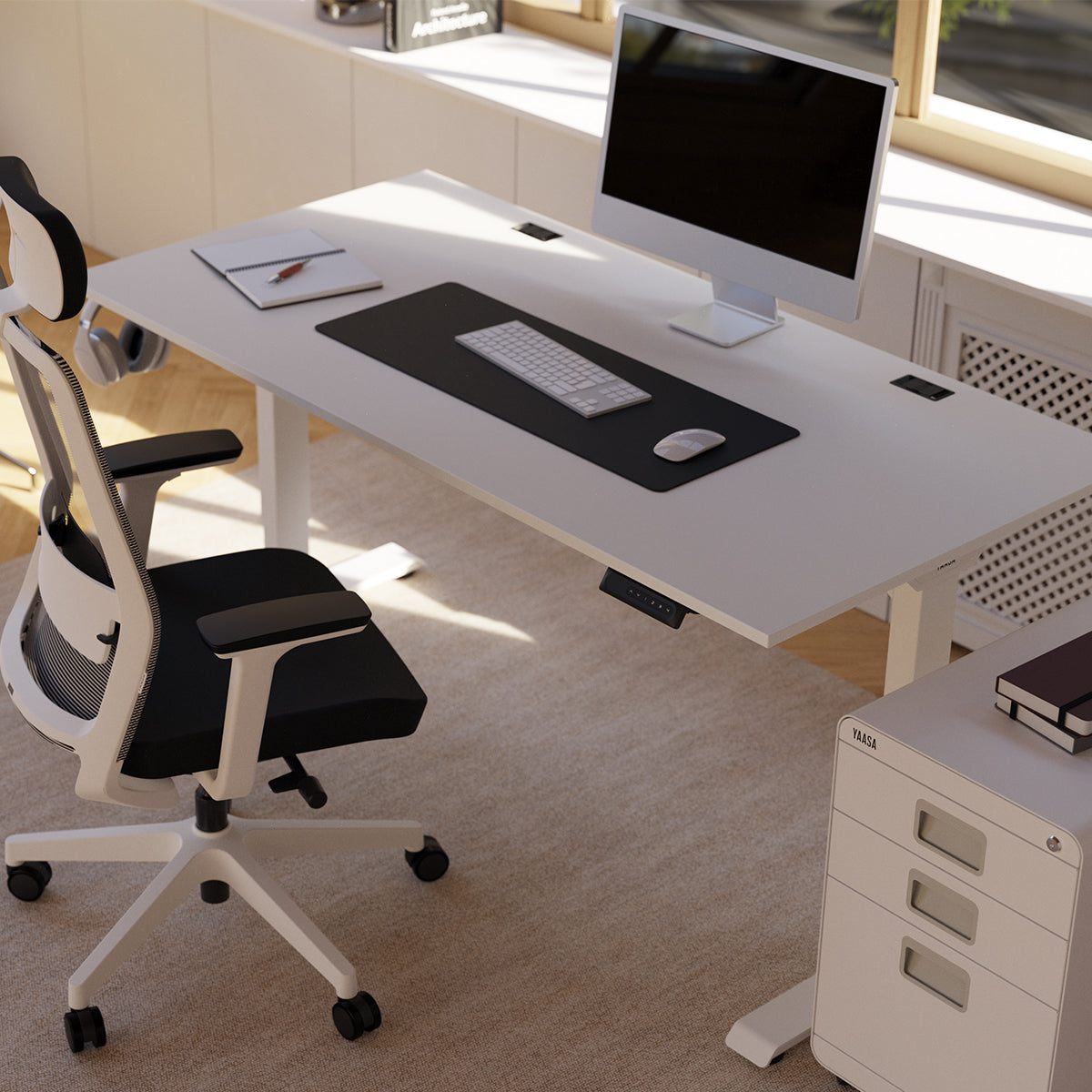 yaasa-desk-essential-elektrisch-h-henverstellbarer-sitz-steh-schreibtisch-mit-di image 4