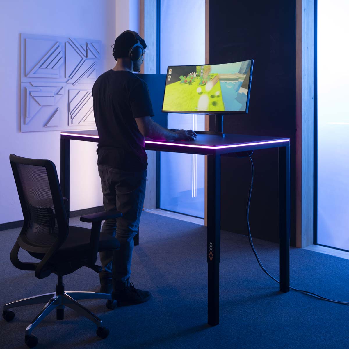 yaasa-desk-four-play-h-henverstellbarer-gaming-tisch-mit-4-motoren-170-kg-tragla image 7