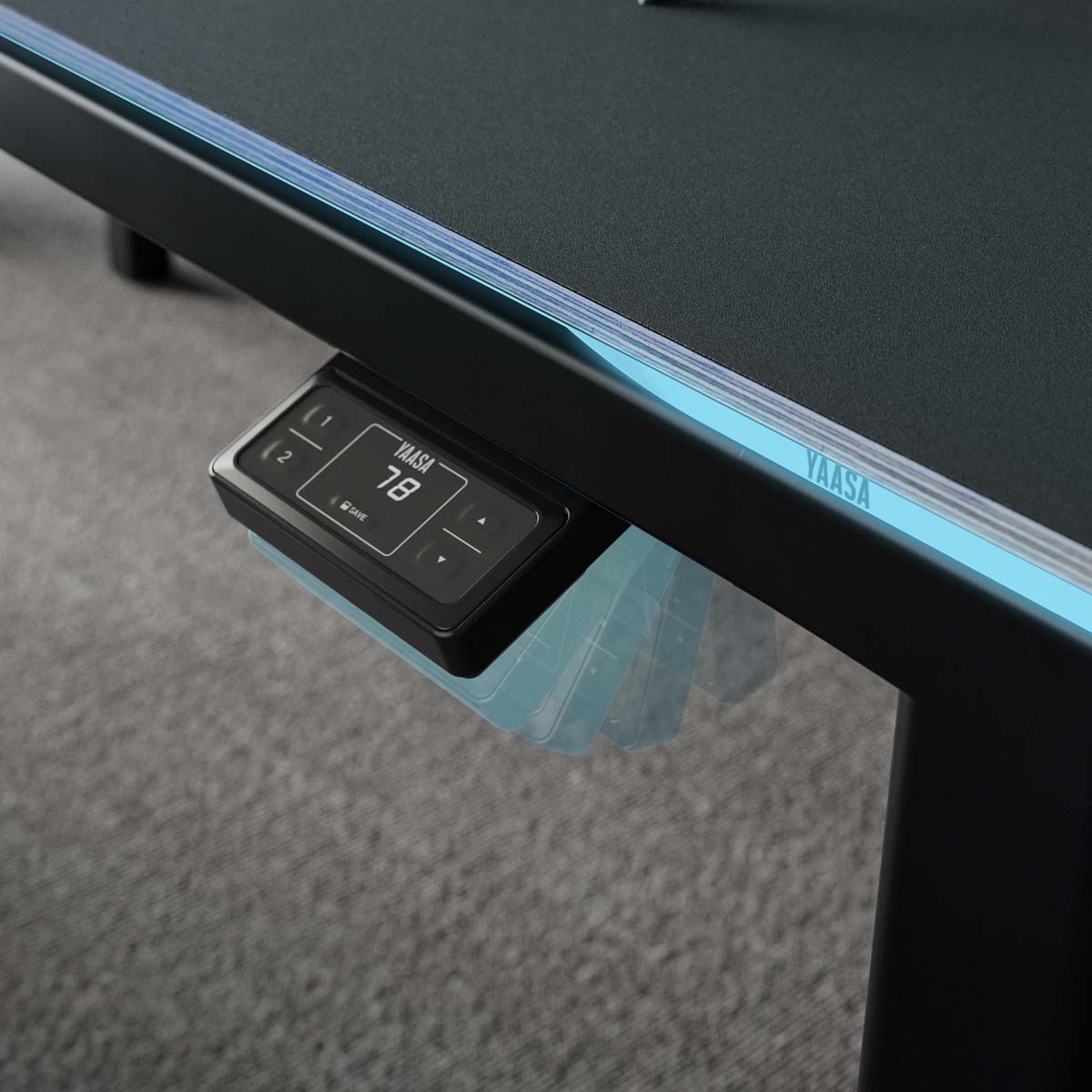 yaasa-desk-four-play-h-henverstellbarer-gaming-tisch-mit-4-motoren-170-kg-tragla image 8