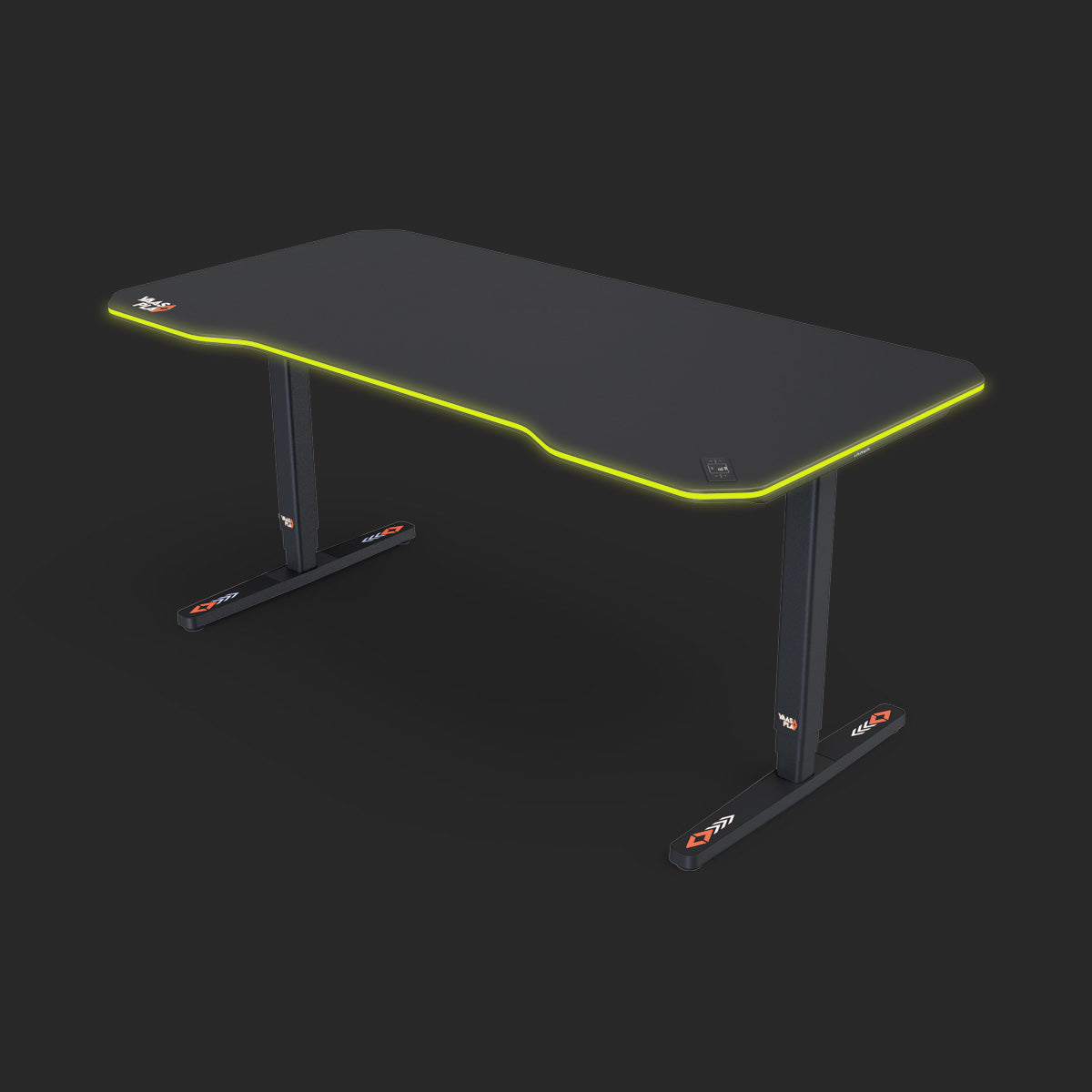 yaasa-desk-pro-play-elektrisch-h-henverstellbarer-gaming-tisch-160-x-80-cm-mit-l image 1