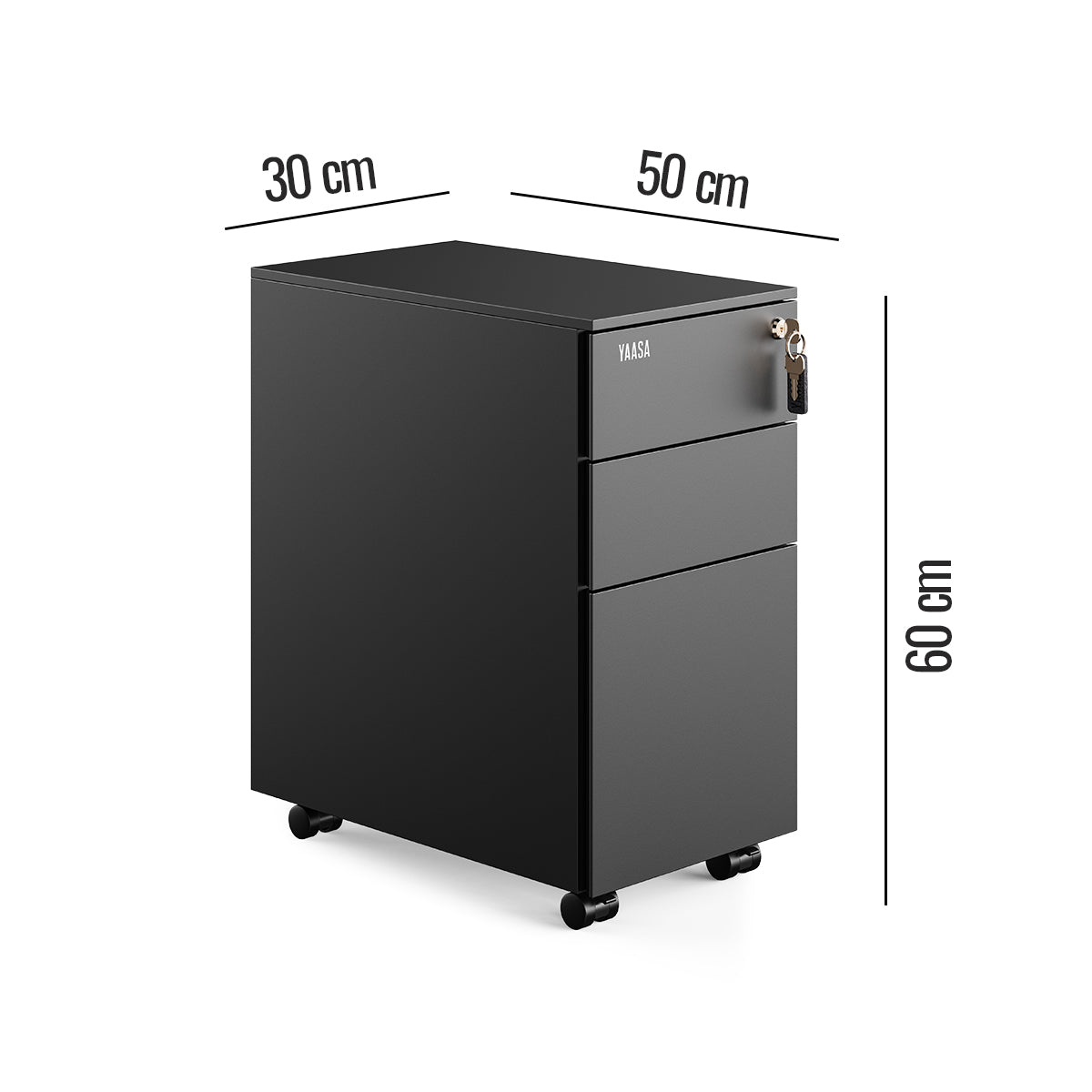 yaasa-file-cabinet-edged-rollcontainer-mit-3-schubladen-und-abgerundeten-kanten image 5