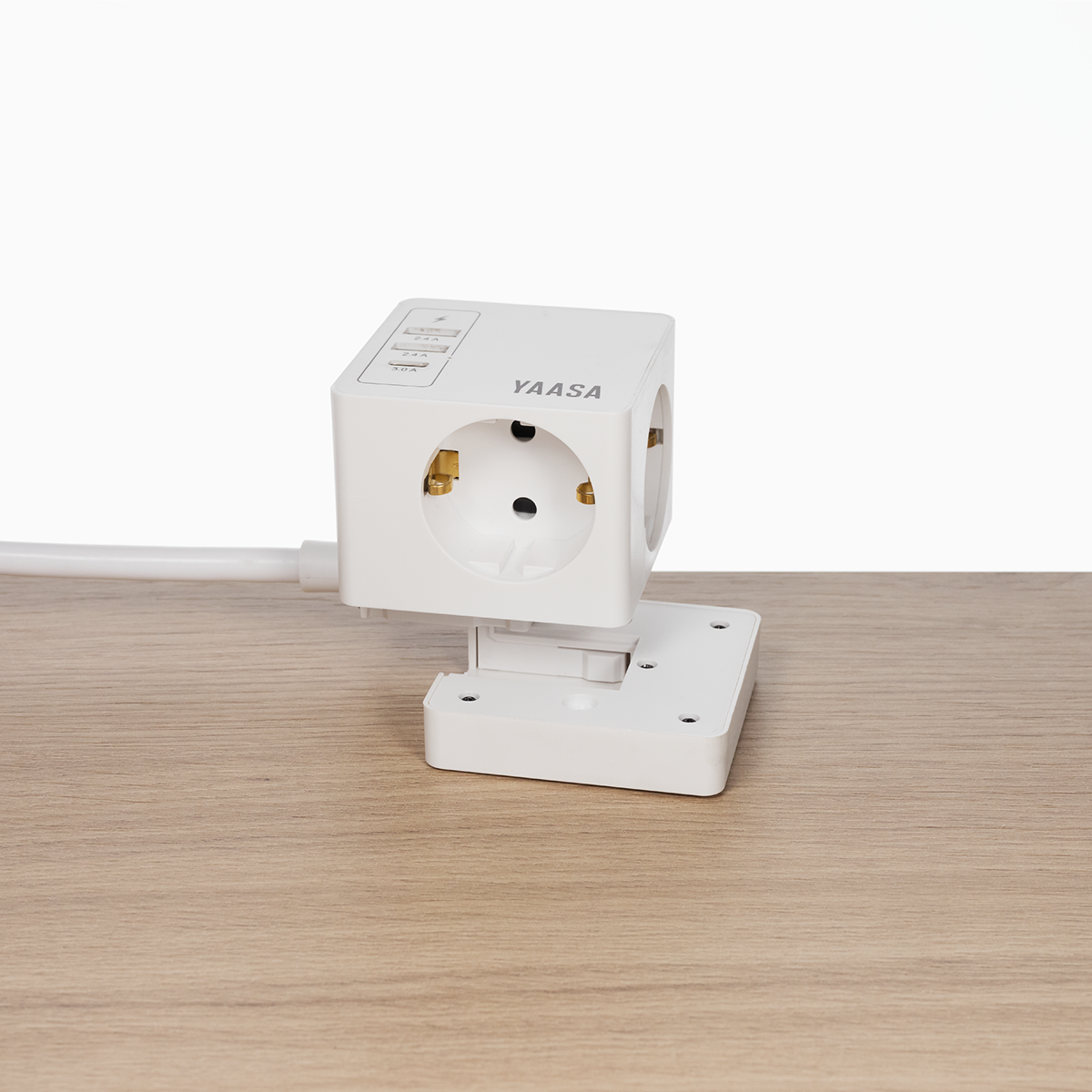 yaasa-power-hub-steckdosenw-rfel-mit-mehrfachsteckdose-und-usb-a-usb-c-anschl-ss image 5